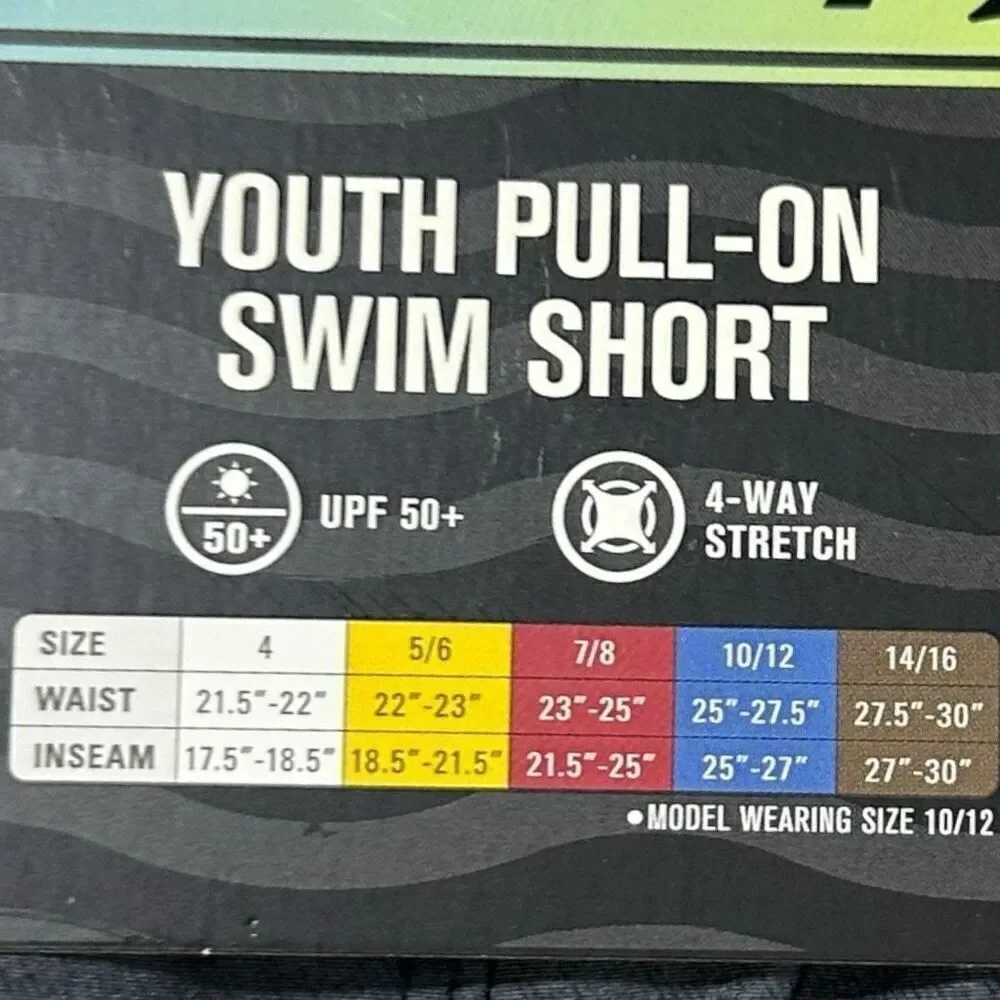 Hurley Boys Swim Short Color Black Size 4
